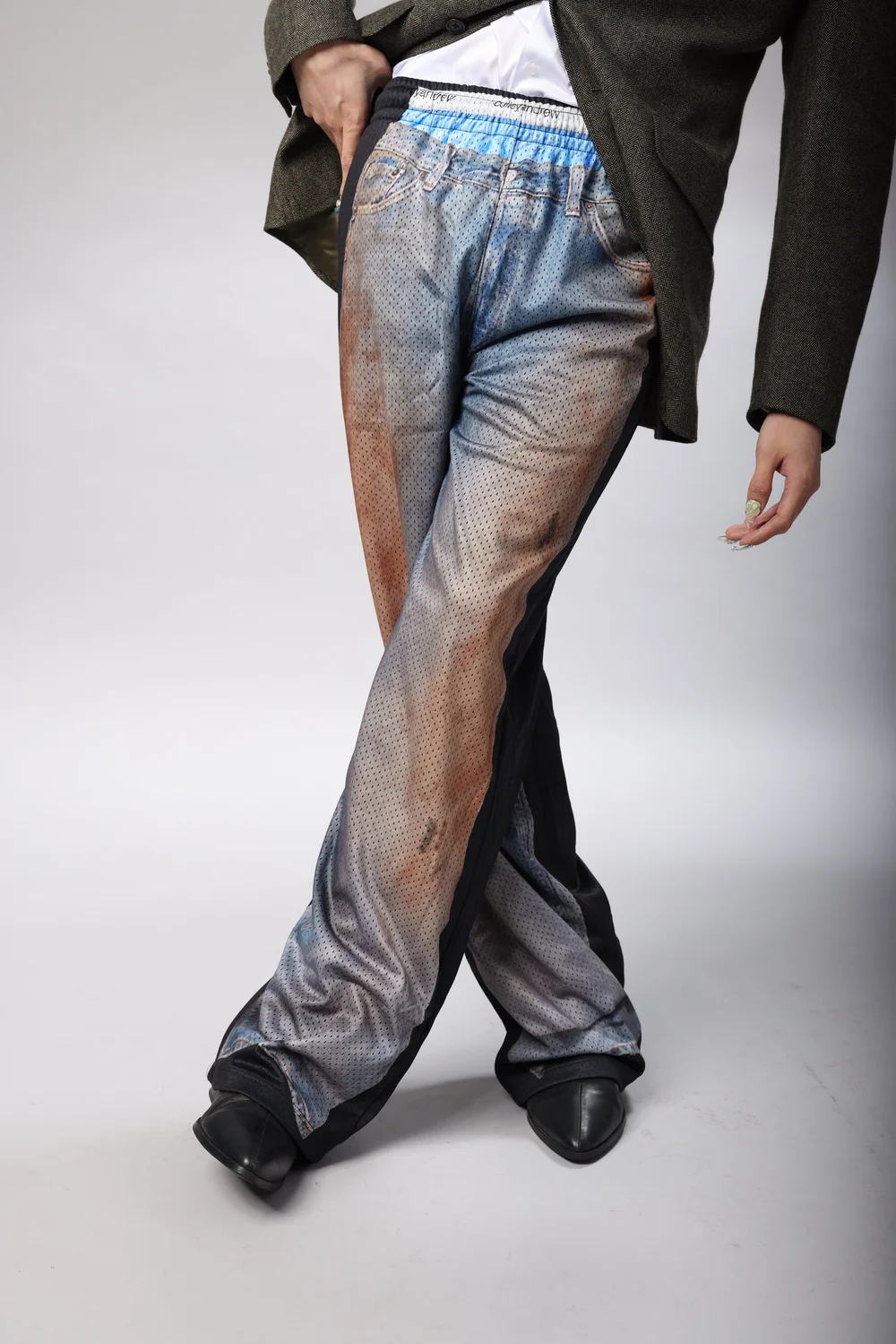 TROMPE L′OEIL DENIM PANTS ameri vintage 23624678_53867771_600.jpg